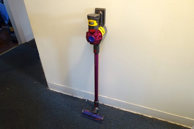 The Dyson V7 Motorhead cordless stick vacuum.