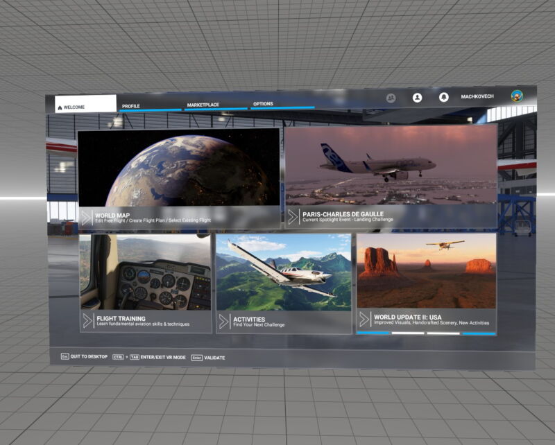 microsoft flight simulator oculus rift s