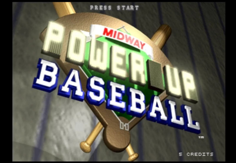 Technology Promotional image for baseball arcade game.