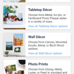 Amazon also offers a pretty wide variety of print-on-demand decor and merch based on your photos—there are many more options here than Google offers.