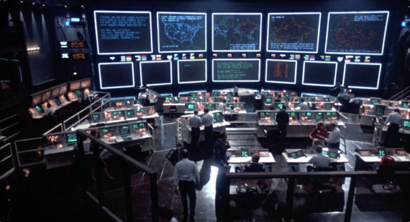 Believe it or not, this fictional version of NORAD shows off the idea of the "connected battlespace" even better than the reali thing.
