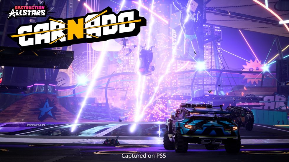 Driving your car into an explosive tornado, then having your driver launch harmlessly out of the explosion so that you can find and drive another car, is one of the giddiest PS5-exclusive gaming moments you can find right now.