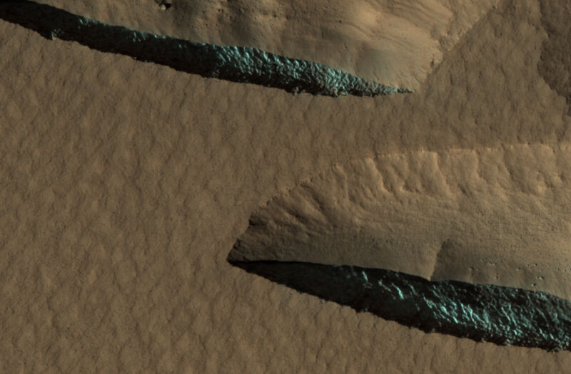 Image of two steep-sided slopes.