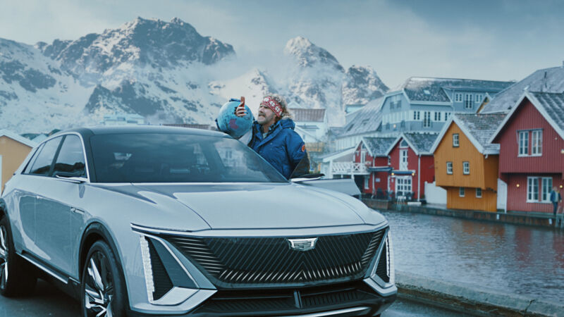 GM and Will Ferrell took a Cadillac Lyriq EV to Sweden to highlight the fact that Norway buys more electric vehicles per capita than the US.