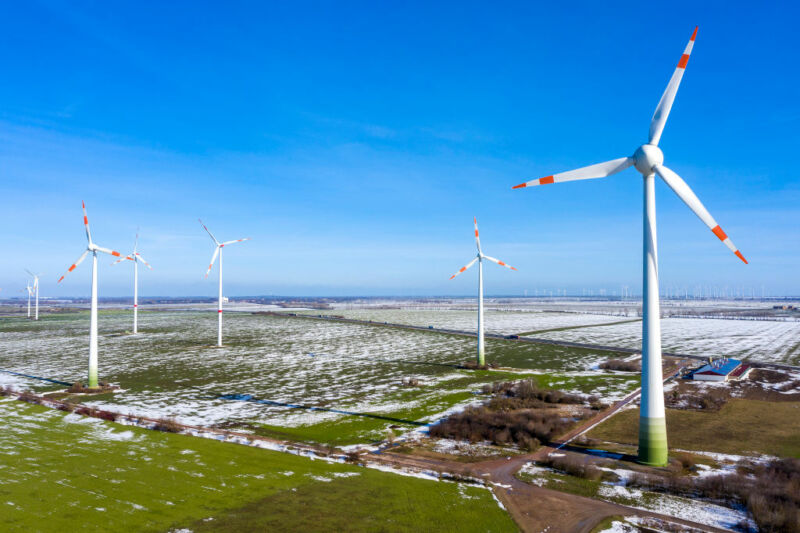 Image of wind turbines.