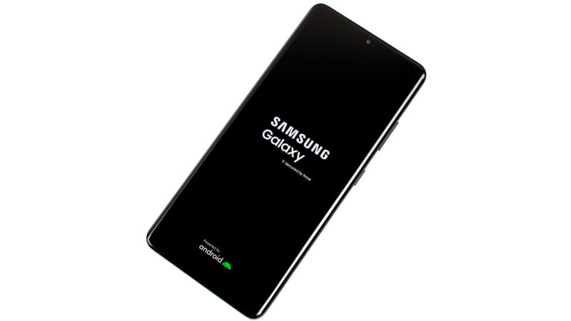 Un Téléphone Samsung. 