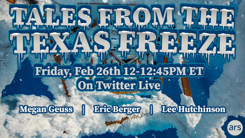 Live chat tomorrow: Ars Texas on living through last week’s arctic adventure