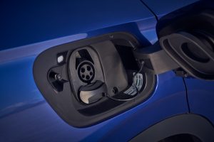 A VW ID.4 charging port