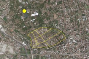 Map showing location of the Civita Giuliana Villa