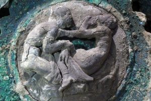 Detail from a decorative medallion