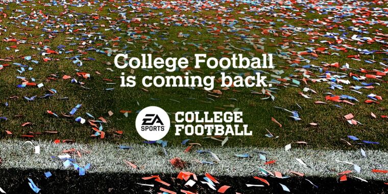 EA is returning to college football without NCAA, player licenses