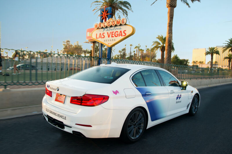 A Motional self-driving car in Las Vegas.