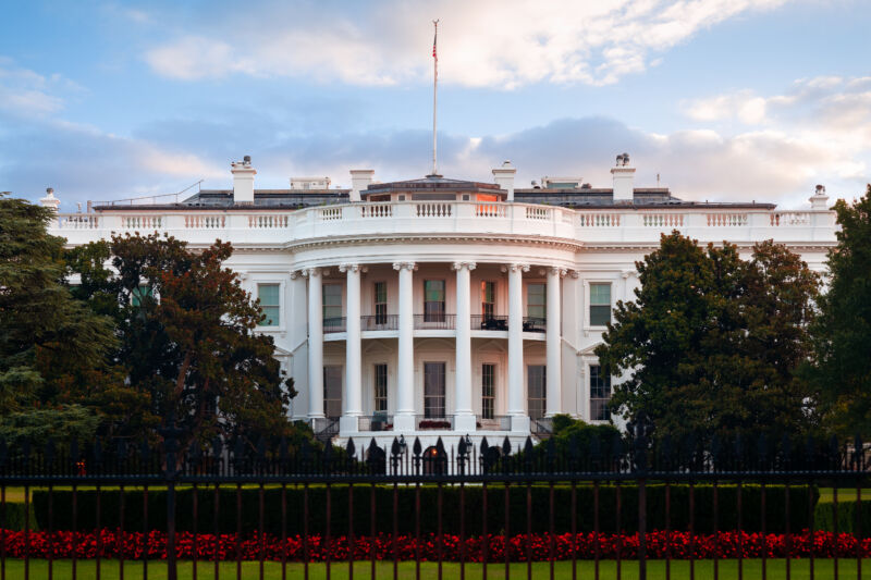 The White House South Lawn, which is unfortunately not the view most folks working for a presidential administration have. 