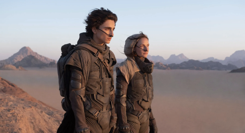 A shot from the upcoming <em>Dune</em> adaptation, which will hit theaters and HBO Max this summer.