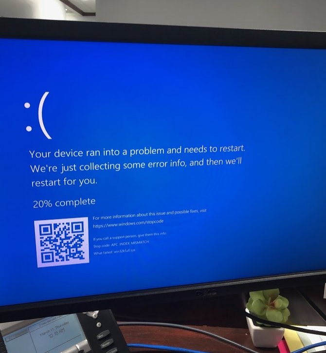 windows 10 anniversary blue screen