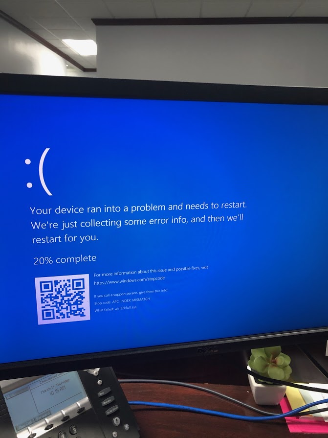 Blue Screen of the day—update crashes Windows 10 PCs print Ars Technica