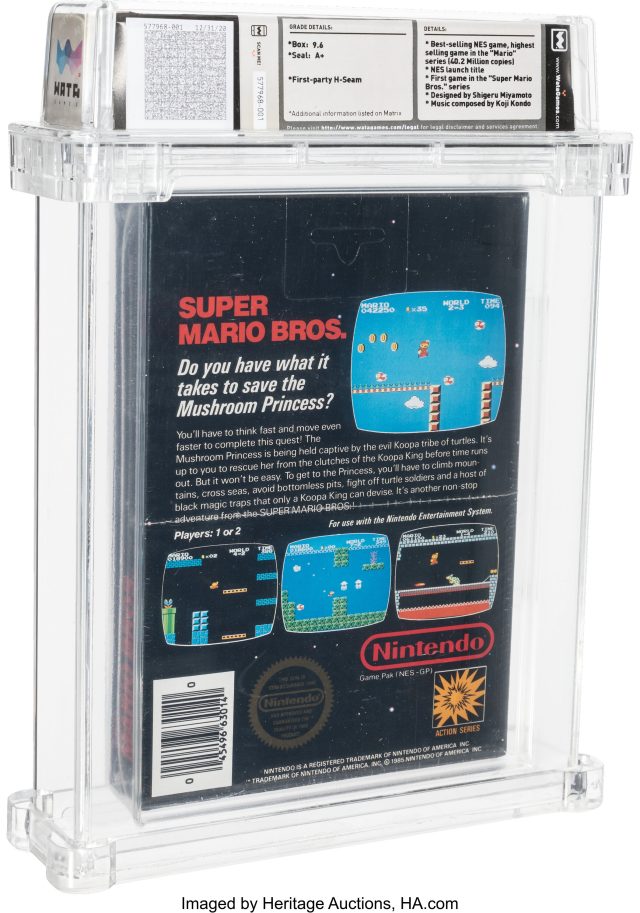 Unopened Super Mario Bros. game from 1986 sells for $660,000