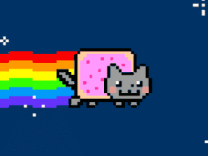 This Nyan Cat GIF is practically worthless. So why is an NFT of an "identical" GIF worth so much money to a collector?