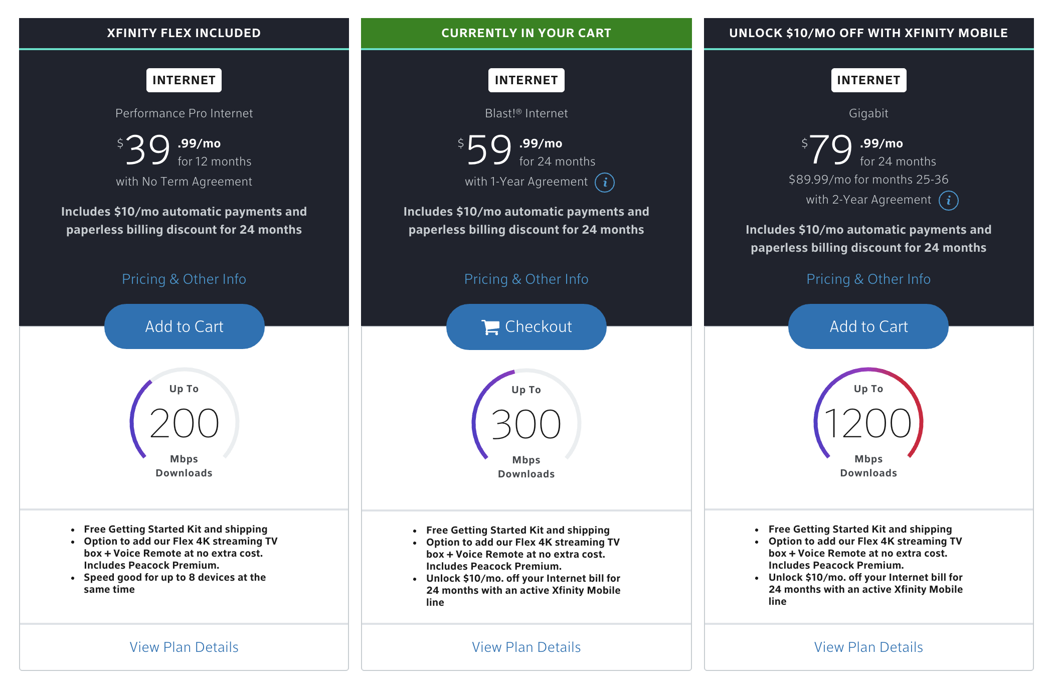 xfinity phone service plans