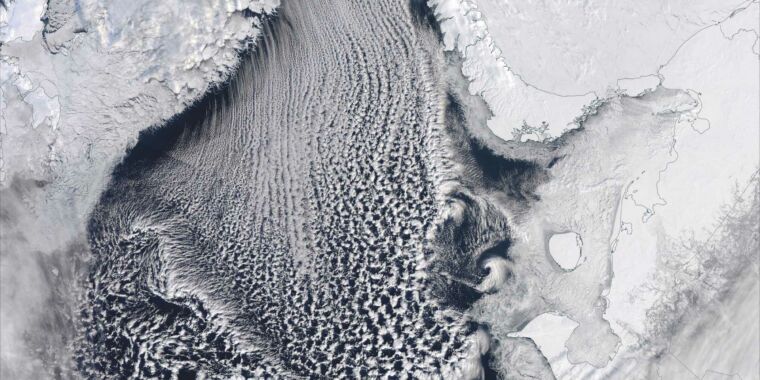 La perdita di ghiaccio nell’Artico ha alimentato la tempesta invernale, la bestia orientale.