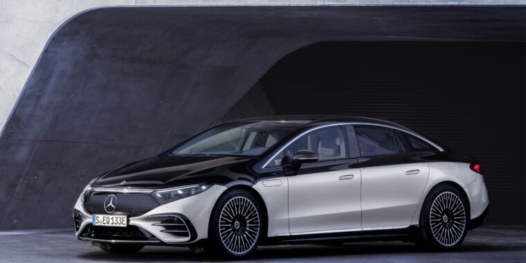 Mercedes goes all out with its new electric luxury sedan, the EQS