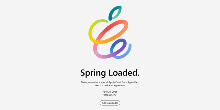 photo of Spring Loaded: Apple announces April 20 event image