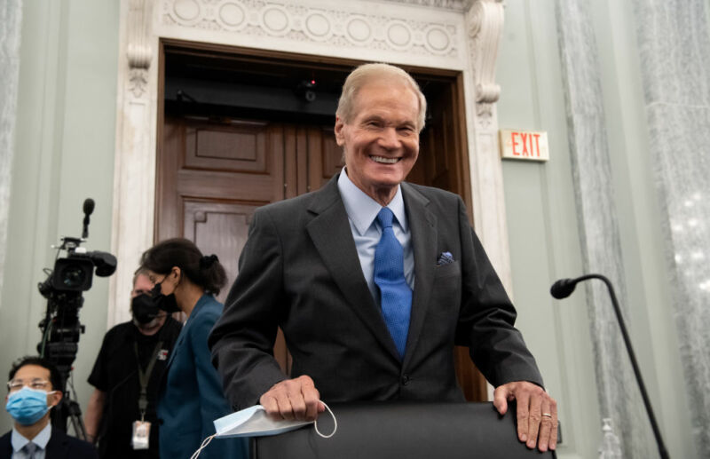 Bill Nelson, former Democratic senator from Florida, appears at his Senate confirmation hearing on Wednesday.