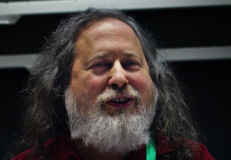 RMS at LibrePlanet 2019, approximately six months before his resignation from the FSF's Board of Directors.