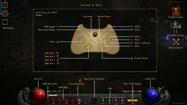 d2 single player commands