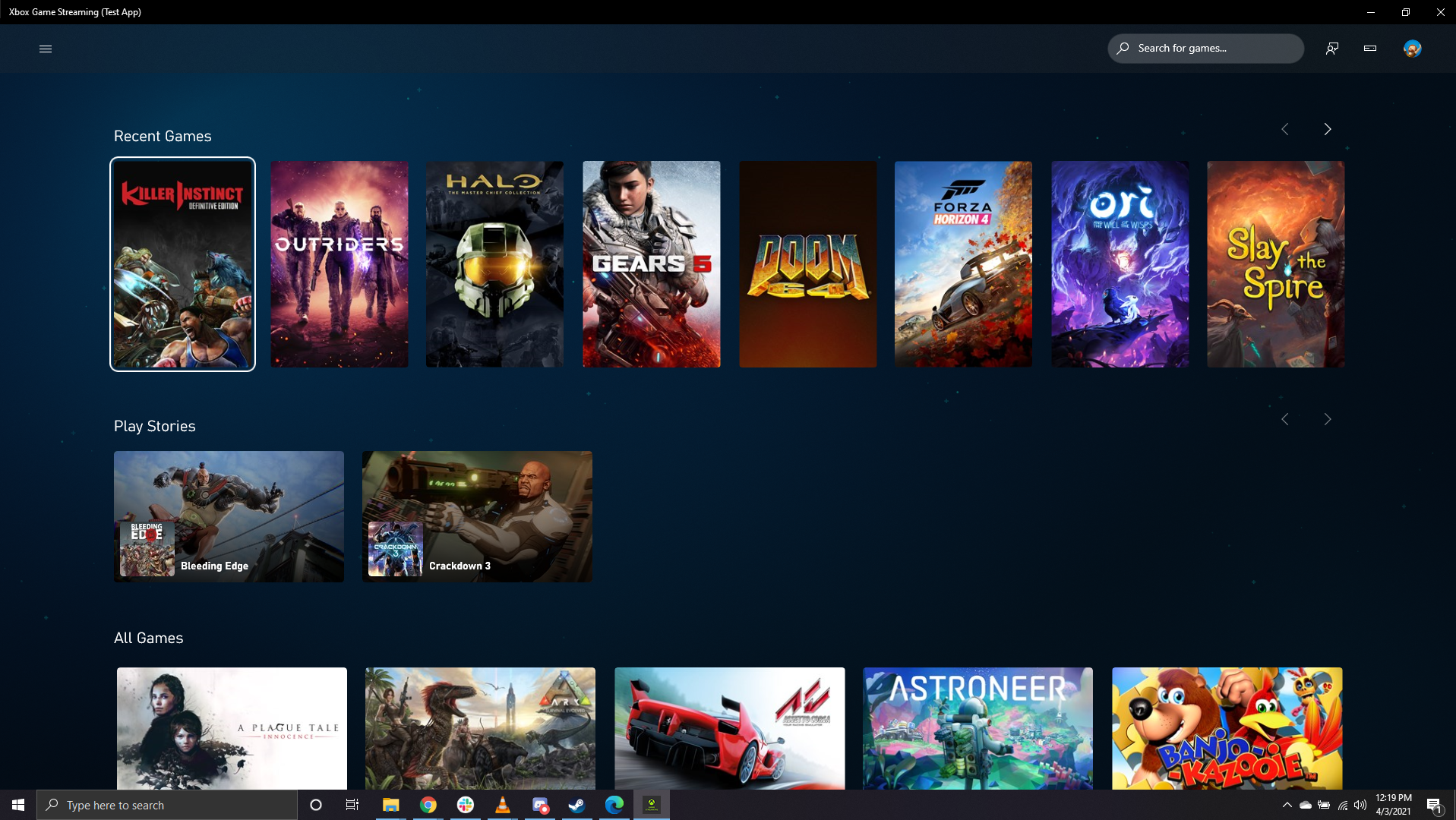 Xbox Game Streaming App, for Project xCloud, Available for Download