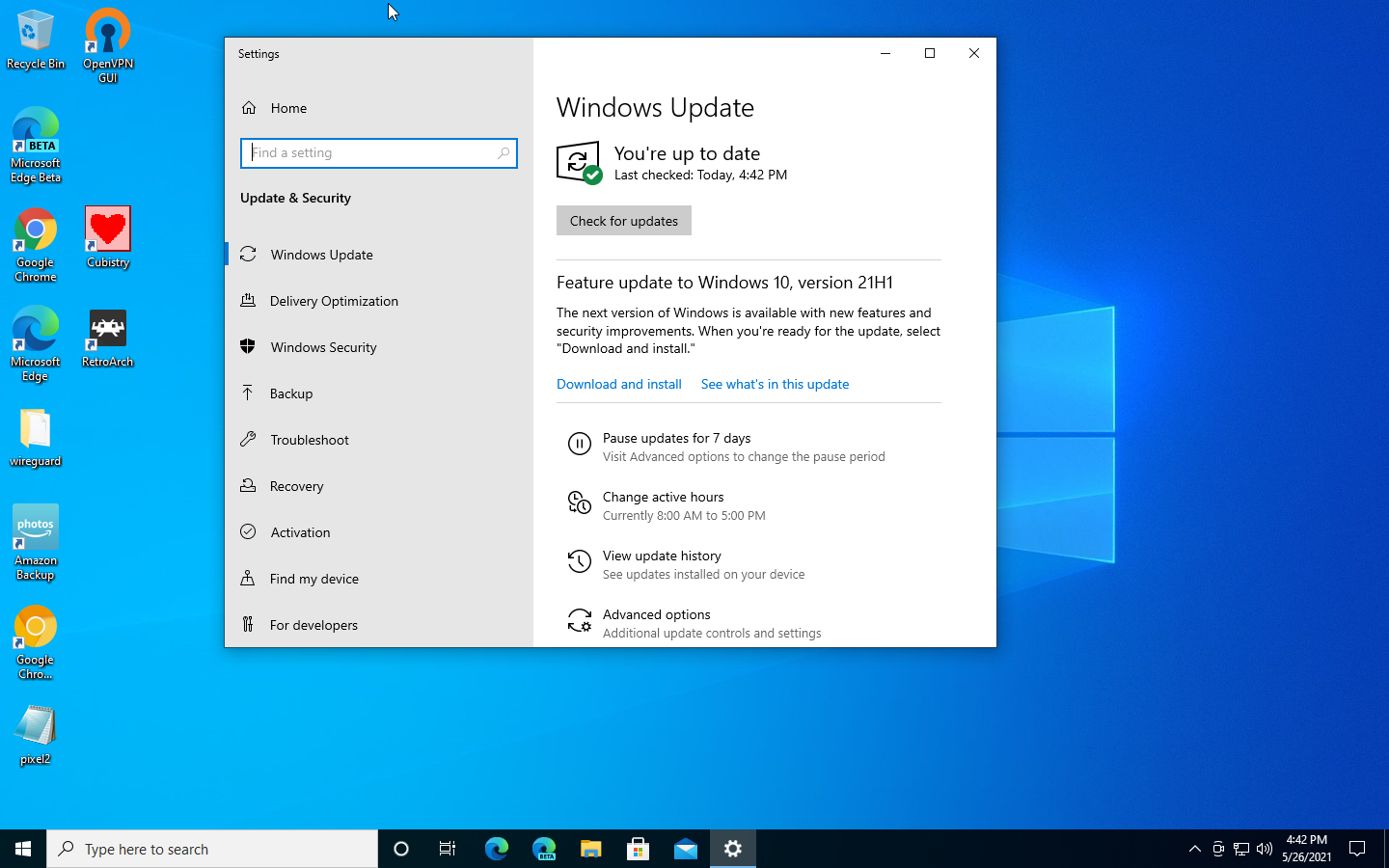Windows 10 21h1 download