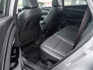 The rear seats of a Hyundai Tucson Hybrid