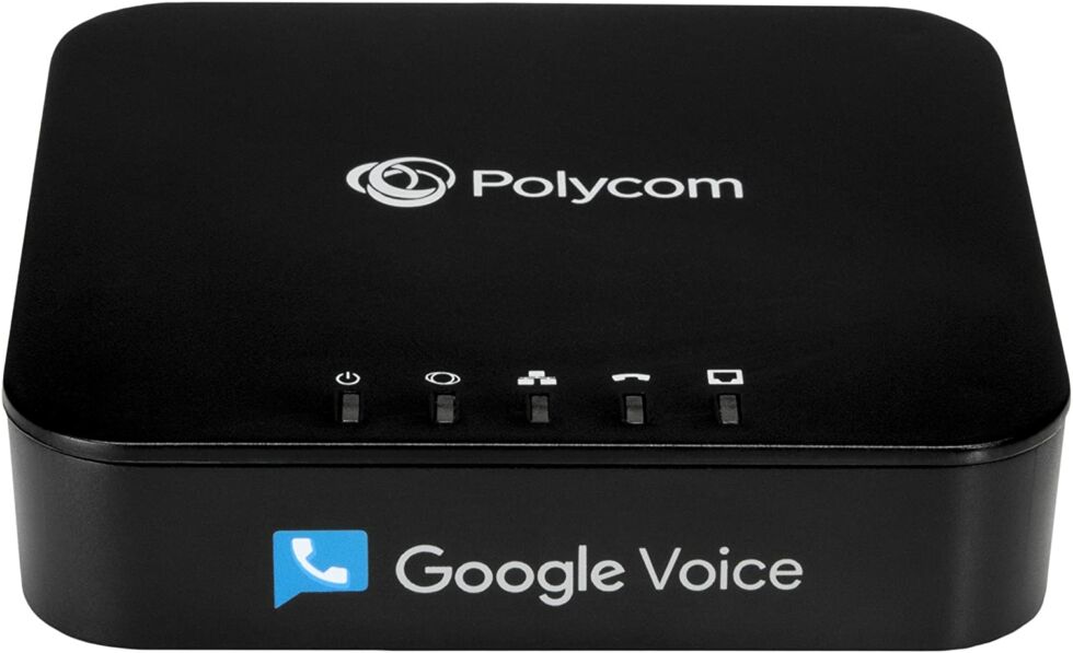 Polycom's Google Voice adapter. 
