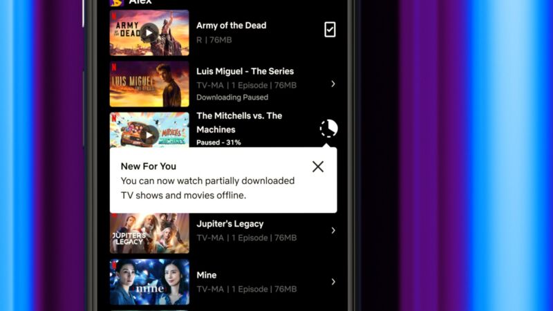 Netflix once again introduces new features for Android, but not iOS