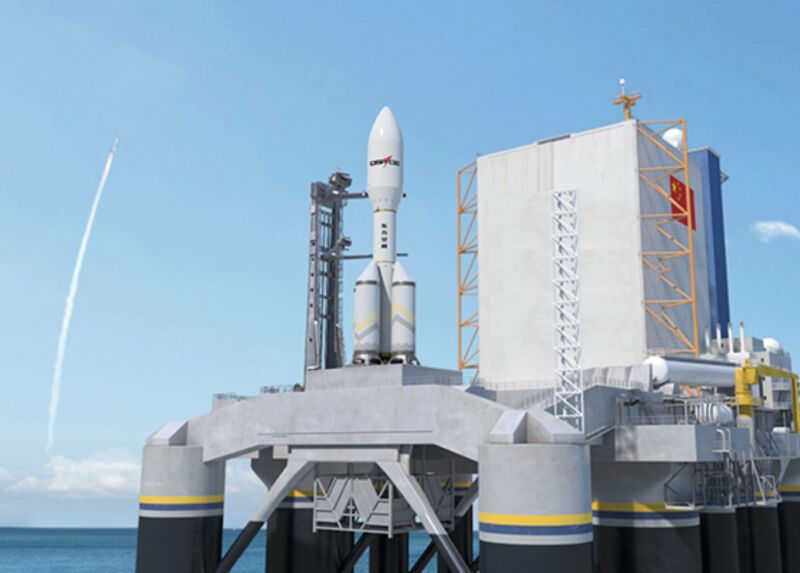 This Is The Rendering China'S Dongfang Space Released Of Its Proposed Rocket. It Seems To Be Kerbal-Approved.