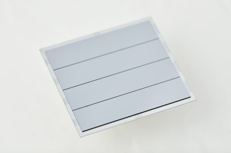 Technology Image of a grey metallic rectangle.