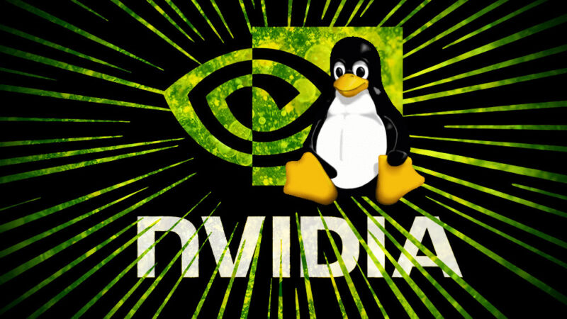 Three different logos, including a cartoon penguin, have been photoshopped together.