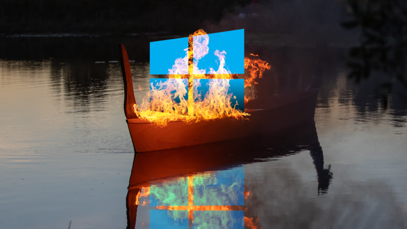 Please show your retired operating system the respect it deserves, with a proper Viking funeral.