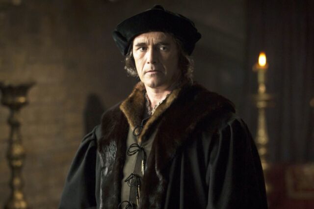 Mark Rylance plays a brooding Thomas Cromwell in the BBC Two adaptation of Hilary Mantel's novel <em>Wolf Hall</em>, first of a trilogy.