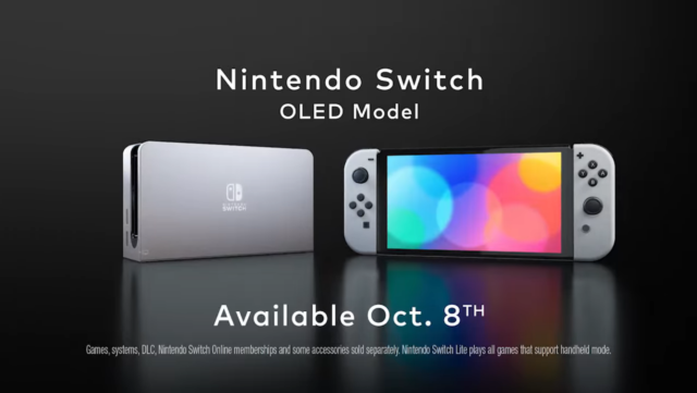 Nintendo unveils Switch OLED model for $350, debuting Oct. 8 – GeekWire