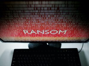 Màn hình cảnh báo ransomware