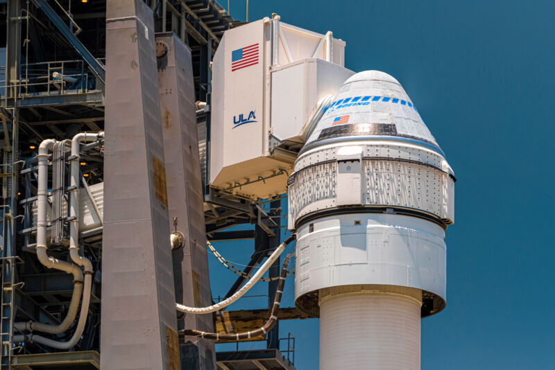 Un'immagine della navicella spaziale Starliner di Boeing.