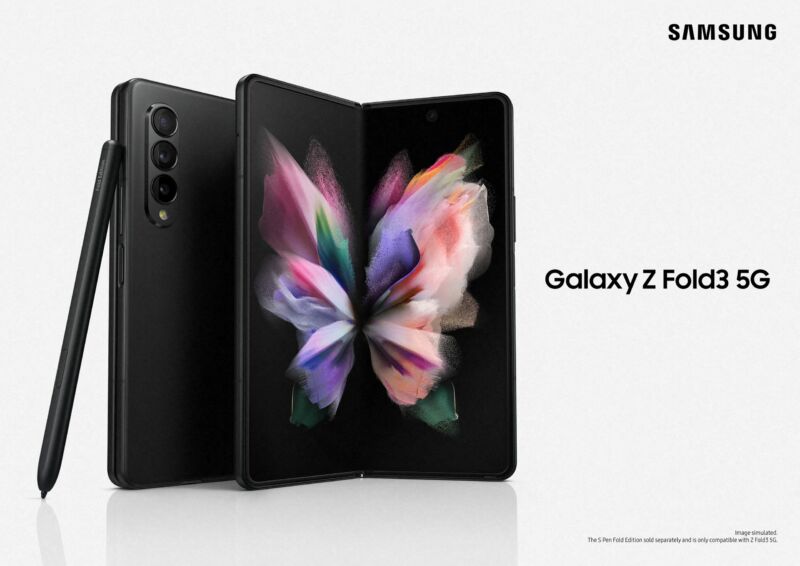 The Galaxy Fold 3. Nice cameras!  It would be a shame if something happened to them...