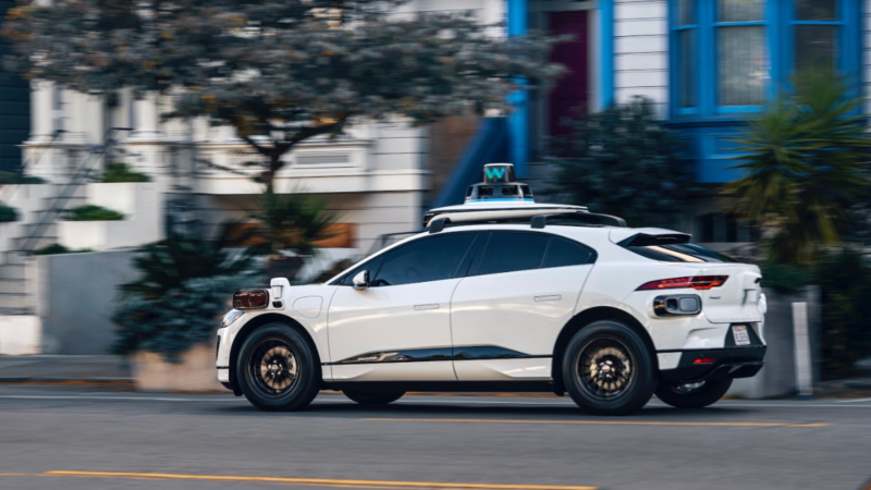 Waymo's 5th-generation cars, based on the all-electric Jaguar I-Pace.