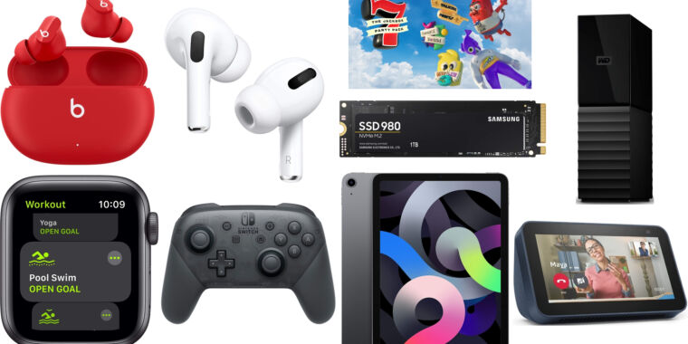 Medzi najlepšie technologické ponuky tohto víkendu patria AirPods Pro, hry Jackbox a iPad