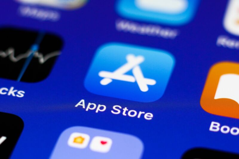 Écran D’accueil De L’iphone Avec L’icône App Store Affichée.