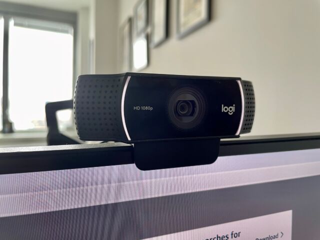 Logitech's C922x Pro Stream webcam records crisp 1080p video and can also shoot up to 60 frames per second at 720p.