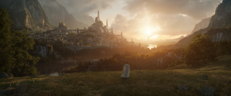 The first live action promotional image for Amazon's new <em>The Lord of the Rings</em>-related series.