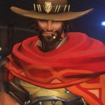 Video game image of a grizzled Old West gunfighter.