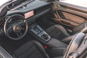 The interior of a 911 Targa 4 GTS